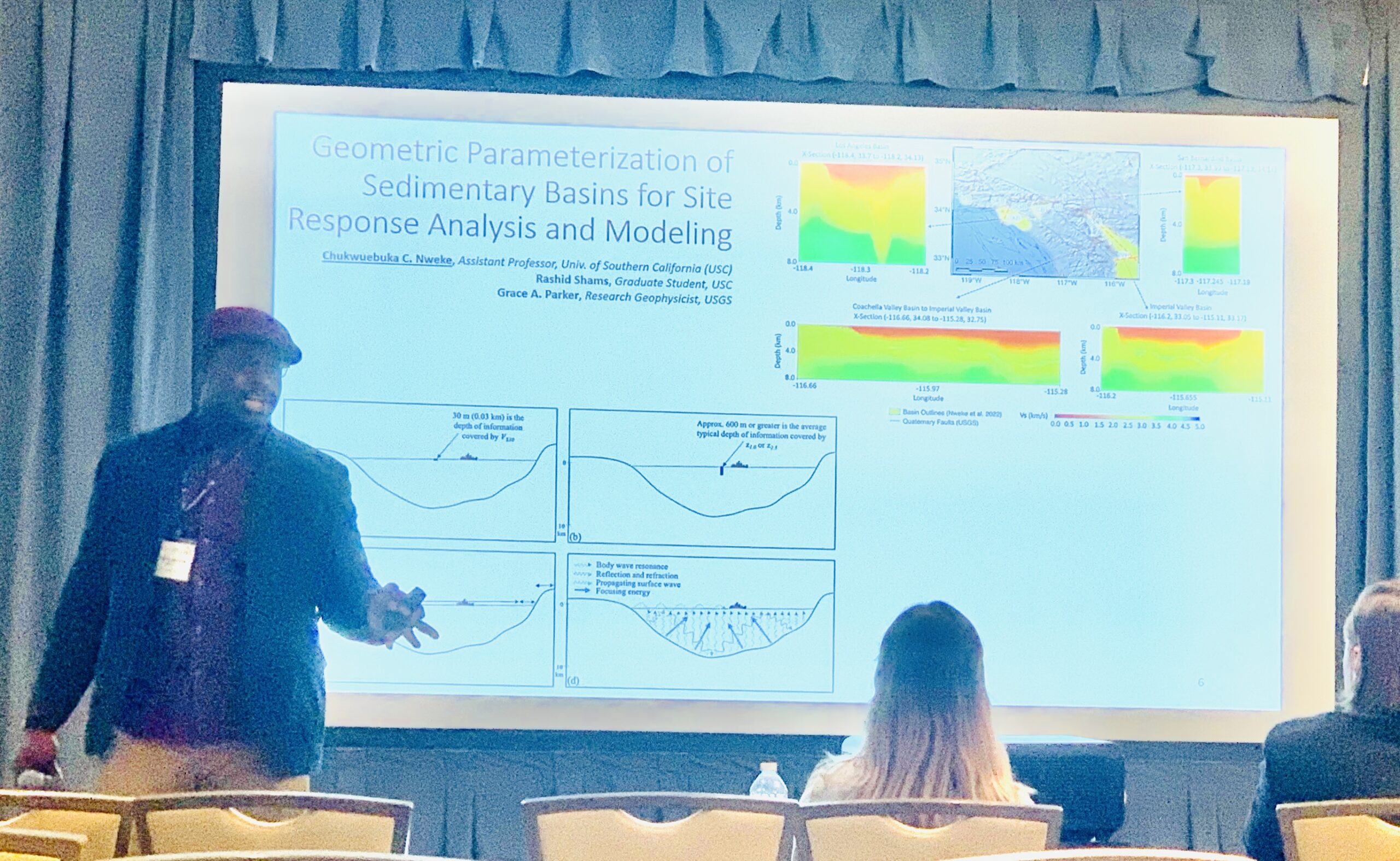 Prof. Nweke at 2023 Natural Hazards Workshop, Broomfield, CO