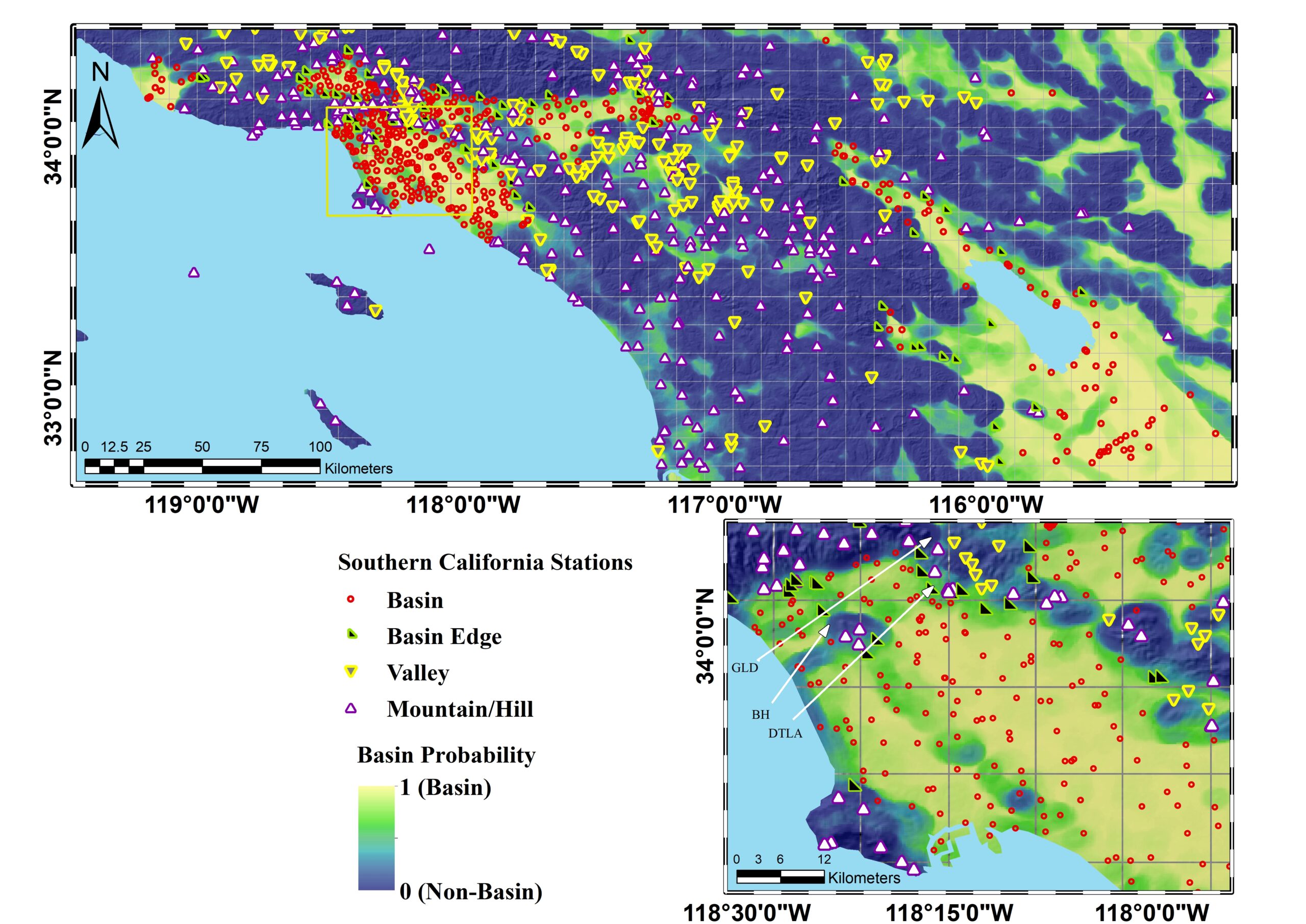 !!!NEW PAPER ALERT!!! Southern California basin and non-basin classification algorithm for ground-motion site amplification model applications