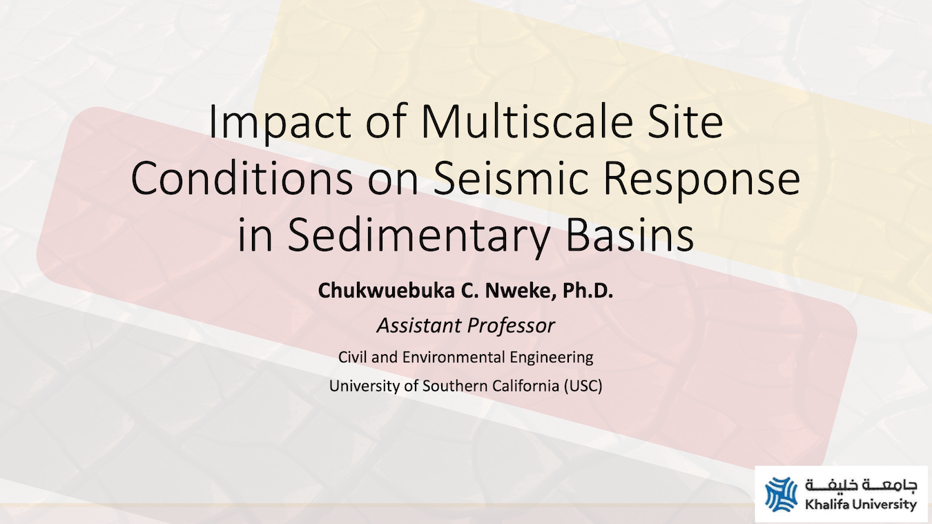 Prof. Nweke gives Invited Seminar Presentation at Khalifa University
